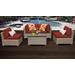 Monterey 5 Piece Outdoor Wicker Patio Furniture Set 05c in Terracotta - TK Classics Monterey-05C-Terracotta