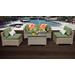 Monterey 5 Piece Outdoor Wicker Patio Furniture Set 05c in Cilantro - TK Classics Monterey-05C-Cilantro