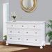 Charlton Home® Willow Ridge Gatliff 7 Drawer Double Dresser Wood in Brown/White | 39 H x 65 W x 18 D in | Wayfair 12A887F9BCBC46459BD6A1762214991F