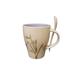 Gracie Oaks Switzer Snowdrop Flowe 2 Piece Teacup Set Porcelain/Ceramic in Brown/Green/White | 5 H in | Wayfair 347906873A654EB686EC96B11C919EEE