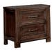 Winston Porter Bocanegra Wooden 2 Drawer Nightstand Wood in Brown | 24 H x 15.75 W x 23.63 D in | Wayfair 41E922857BE3479B99943810C6090587