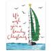 The Holiday Aisle® Jazmyne Christmas Sailboat Easelback Canvas Wood in Brown | 8 H x 10 W x 0.5 D in | Wayfair 826717AB676D489D82DD7AF0068D8BDF