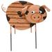 Regal Art & Gift 12676 - 15.75" Brown Pig Garden Stake Decor