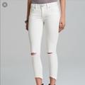 Free People Pants & Jumpsuits | Free People White Jeans Cropped | Color: White | Size: 25