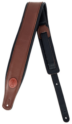 Levys Pad. Garm. Leather Strap 3"BRN