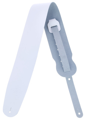 Levys Leather Strap 3,5" WHT