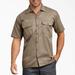 Dickies Men's Flex Relaxed Fit Short Sleeve Work Shirt - Desert Sand Size 2Xl (WS675)