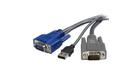 Startech Ultra-Thin Keyboard / Video / mouse (KVM) Cable - 4 pin USB Type A, HD-15 (M) - HD-15 (M) -