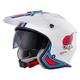 O'NEAL | Motorradhelm | Enduro Adventure Street |ABS-Schale, integrierte Sonnenblende | Volt Helmet MN1 | Erwachsene | Weiß Rot Blau | Größe S