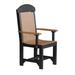 Ebern Designs Lintgen Captain Bar Height Patio Dining Chair Plastic/Resin in Black | 56 H x 24 W x 21.5 D in | Wayfair