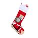 The Holiday Aisle® Holiday Santa Claus Lifts the Barbell Stocking Cotton in Red | 20 H x 11.5 W in | Wayfair D3062447293340C7B8C92996FB6D21CC