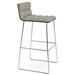 sohoConcept Corona Bar & Counter Stool Upholstered/Leather/Metal/Faux leather in Gray | 36.5 H x 16.5 W x 20.5 D in | Wayfair CORCOMWRBR-05