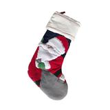 The Holiday Aisle® Holiday Santa Claus w/ Bag Stocking Velvet in Red | 20 H x 11.5 W in | Wayfair BCD46C7A4F604A5FAF83BAD46D3DB889