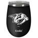 Black Nashville Predators 12oz. Personalized Stealth Wine Travel Tumbler