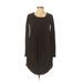 Casual Dress - High/Low: Black Dresses - Women's Size X-Small
