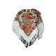 Lovely White Authentic Russian Pavlovo Posad Floral Scarf Shawl for women Wrap Stole Folk 100% Wool with wool fringes 89cm x 89cm