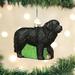 Old World Christmas Newfoundland Hanging Figurine Ornament Glass in Black | 2.75 H x 2.75 W x 1.5 D in | Wayfair 12529
