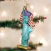 Old World Christmas Statue of Liberty Hanging Figurine Ornament Glass in Blue | 6 H x 2.5 W x 1.25 D in | Wayfair 10181