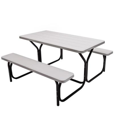 Costway Picnic Table Bench Set for Outdoor Camping...