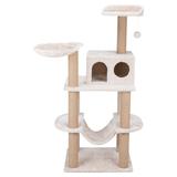 Federico Cat Tower Scratching Post, 55.9" H, 43 LBS, Cream