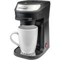 Brentwood Appliances Single Serve Coffee Maker Plastic in Black | 9.5 H x 7.5 W x 5.5 D in | Wayfair BTWTS111BK