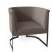 Barrel Chair - Bernhardt Zola 29" Wide Top Grain Leather Barrel Chair Leather/Genuine Leather in Brown | 30.5 H x 29 W x 29.5 D in | Wayfair
