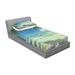 East Urban Home Surreal Sea Surrounded by Palm Tree Sheet set Microfiber/Polyester | Twin | Wayfair FCA16D7D1702464B91F3EE3F637D7919