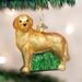 Old World Christmas Retriever Hanging Figurine Ornament Glass in Gray/Yellow | 3.5 H x 3.5 W x 1.75 D in | Wayfair 12203
