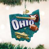 Old World Christmas State of Ohio Hanging Figurine Ornament Glass in Blue | 4 H x 3.5 W x 0.75 D in | Wayfair 36182