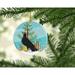 The Holiday Aisle® Budapest Highflyer Pigeon Holiday Shaped Ornament Ceramic/Porcelain in Blue | 3 H x 3 W x 0.25 D in | Wayfair