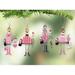 The Holiday Aisle® Metal Hanging Figurine Ornament Metal in Pink | 7.5 H x 4.25 W x 2 D in | Wayfair 0017DEB1FBF9496DB874B0DB960C7C5F