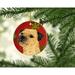 The Holiday Aisle® Border Terrier Snowflake Holiday Christmas Hanging Figurine Ornament /Porcelain in Black/Red/Yellow | Wayfair