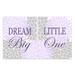 Isabelle & Max™ Light Purple & Gray Floral Nursery Wall Art 2 Piece Set 'Dream Big Little One' Paper Print in Indigo | 7 H x 5 W x 0.25 D in | Wayfair