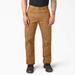 Dickies Men's Relaxed Fit Heavyweight Duck Carpenter Pants - Rinsed Brown Size 38 34 (1939)