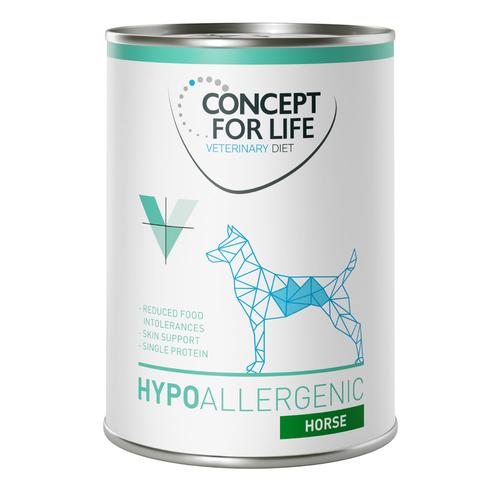 24x400 g Hypoallergenic Pferd Concept for Life Veterinary Diet Hundefutter nass