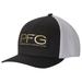 Columbia Youth PFG Trucker Mesh Flex Hat - Black/White