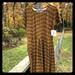 Lularoe Dresses | Lularoe Amelia Xl Nwt | Color: Brown | Size: Xl