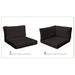 Cushion Set for BELLE-07c in Black - TK Classics CUSHIONS-BELLE-07c-BLACK