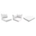High Back Cushion Set for FLORENCE-14a in Sail White - TK Classics CUSHIONS-FLORENCE-14a-WHITE