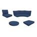 High Back Cover Set for FAIRMONT-12a in Navy - TK Classics CK-HB-FAIRMONT-12a-NAVY