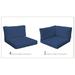 Cushion Set for BELLE-07a in Navy - TK Classics CUSHIONS-BELLE-07a-NAVY