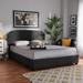 Baxton Studio Larese Dark Grey Fabric 2-Drawer Queen Size Platform Storage Bed - Wholesale Interiors Larese-Charcoal Grey-Queen