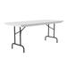 Correll, Inc. 72" Rectangular Portable Folding Table Plastic/Resin in Black/White | 29 H x 72 W x 30 D in | Wayfair R3072AM-23