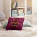 East Urban Home Live Laugh Love Throw Pillow Polyester/Polyfill blend in Red/Yellow | 26 H x 26 W x 3 D in | Wayfair