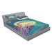 East Urban Home Giant Jellyfish & Diver in the Sea Underwater Submarine Aquatic Sheet Set Microfiber/Polyester | Wayfair