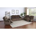 Red Barrel Studio® Gully Reclining Living Room Set Microfiber/Microsuede in Brown | 39 H x 87 W x 30 D in | Wayfair Living Room Sets