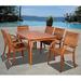 Highland Dunes Troiano International Home Outdoor 7 Piece Dining Set Wood in Brown/White | 29 H x 59 W x 36 D in | Wayfair