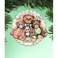 The Holiday Aisle® Bear Family Hanging Figurine Ornament Wood in Brown | 5 H x 5 W x 0.25 D in | Wayfair 95B347010DA04680AEBC7A0E4ED7EC0D