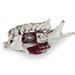 Rosecliff Heights Shaniya Ruby Fish Figurine Glass, Crystal in Red | 2.6 H x 5.25 W x 1.4 D in | Wayfair 7673B0A1BFB8456F8CA93D0D3A74ECFA