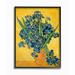 Ophelia & Co. Van Gogh Irises Post Impressionist by Vincent Van Gogh Painting Print Wood in Brown | 14 H x 11 W x 1.5 D in | Wayfair